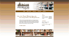 Desktop Screenshot of peerlessliquors.com