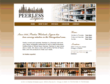 Tablet Screenshot of peerlessliquors.com